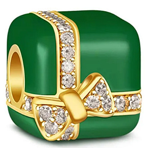 Sterling Silber 925 Geschenk - Paket grün, Jahrestag Armband Perle Sterling Silber 925 Geschenk - Paket grün, Jahrestag Armband Perle