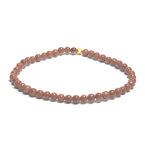 Goldstein Gold elastisches Armband, Kunststeinkugel 4 mm / 16 - 17 cm, Ambitionsstein Goldstein Gold elastisches Armband, Kunststeinkugel 4 mm / 16 - 17 cm, Ambitionsstein