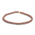 Goldstein Gold elastisches Armband, Kunststeinkugel 4 mm / 16 - 17 cm, Ambitionsstein