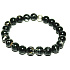 Perle schwarzes elastisches Kunststoffarmband, Kugel 8 mm / 16 - 17 cm, Symbol der Weiblichkeit