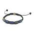Lapislazuli Naturstein-Armband, handgestrickt, größenverstellbar, Harmonie-Stein