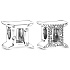 Charm Sterling Silber 925 Sternzeichen Sparkling Gemini, Perle für Armband