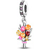 Charm Sterling Silber 925 Blumenstrauß, Tulpen, Natur Armband Anhänger