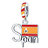 Charm Sterling Silber 925 Spanien Flagge, Reise-Armband-Anhänger