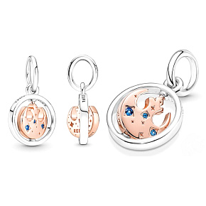 Charms Sterling Silber 925 Marvel Star War Rebel Alliance mit Symbol, drehbarer Armbandanhänger Charms Sterling Silber 925 Marvel Star War Rebel Alliance mit Symbol, drehbarer Armbandanhänger