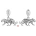 Charms Sterling Silber 925 Panther, Tierarmband Anhänger