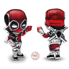 Charme Sterling Silber 925 Marvel Deadpool, Perle auf Armband Film