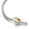 Charm Sterlingsilber 925 Planet Jupiter, Anhänger für Armband Weltraum