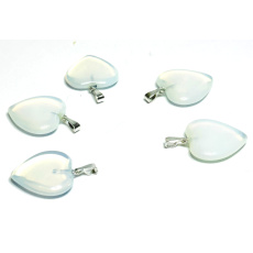 Opalit Herz-Anhänger Kunststein 2 cm, 1 Stück, Stein der Wünsche und Hoffnungen Opalit Herz-Anhänger Kunststein 2 cm, 1 Stück, Stein der Wünsche und Hoffnungen