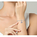 Charm Sterling Silber 925 Chic Stil - Lippenstift, Parfüm, Herz 3in1, Anhänger am Armband Interessen