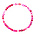 Achat rosa gebändert Armband elastisch Naturstein, Kugel 4 mm / 19 cm