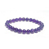 Amethyst-Armband elastischer Naturstein, Kugel 7 - 8 mm / 16 - 17 cm, Stein der Könige und Bischöfe