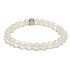 Achat weißes Armband elastischer Naturstein, Kugel 6 mm / 16-17 cm, sorgt für Ruhe und Gelassenheit