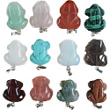 Jaspis roter Frosch Glücksanhänger Naturstein ca. 20 x 15 mm, Vollpflege Stein