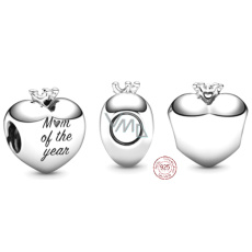 Charme Sterling Silber 925 Herz Mama des Jahres, Perle auf Armband Familie Charme Sterling Silber 925 Herz Mama des Jahres, Perle auf Armband Familie