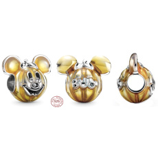 Charme Sterling Silber 925 Disney Mickey Mouse Kürbis geformt Perle auf Halloween Armband