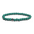 Hämatit gummiertes Armband elastischer Naturstein, Kugel 6 mm / 16 - 17 cm, gesunder Blutstein
