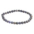 Tansanit Armband elastisch Naturstein, Kugel 5 - 5,7 mm / 16 - 17 cm