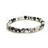Kristall mit Turmalin Armband elastisch Naturstein, Kugel 6 mm / 16 - 17 cm, Stein Steine