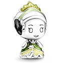 Charme Sterling Silber 925 Prinzessin Tiana und Frosch, Perle auf Armband Film