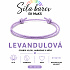 Šňůrkový náramek Síla barev – Levandulová | Symbol klidu, harmonie a něhy | nastavitelný 16 - 30 cm