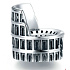 Sterling Silber 925 Rom Kolosseum, Reisearmband Perle