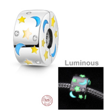 Charms Sterling Silber 925 Luminous - Sternbild, Stopper, Clip Bead für Schildarmband