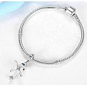 Charm Sterling Silber 925 Hubschrauber, Reise-Armband-Anhänger