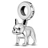 Charm Sterlingsilber 925 Hund - Französische Bulldogge, Anhänger für Armband Tier