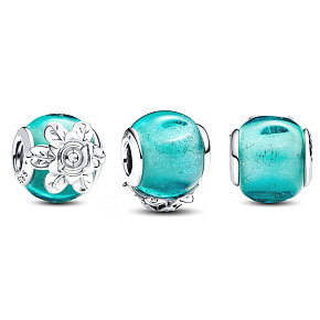 Charme Sterling Silber 925 King of Glory Energie Frucht Tower Blood Pack, Perle auf Armband Natur