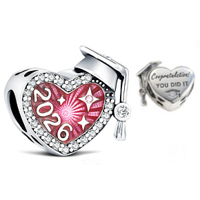 Charm Graduation 2026 – maturita, promoce a splněný sen, korálek na náramek gradace