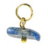 Sodalith – Mini-Anhänger aus Naturstein ca. 0,8–1,2 cm goldfarbene Ausführung | Talisman der Ruhe und des Selbstausdrucks