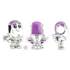 Charme Sterling Silber 925 Disney Pixar Buzz Lightyear, Perle auf Armband Film