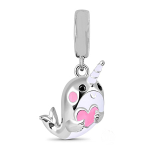 Charms Sterling Silber 925 Nerval Einhorn, Tierarmband-Anhänger