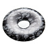 Obsidianflocke Donut Naturstein 30 mm, Rettungsstein