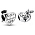 Sterling Silber 925 Graduation - Glückwunsch zum Abschluss, Graduate Herz Perle auf Armband