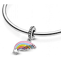 Charme Sterling Silber 925 Regenbogen, Armband Anhänger Symbol
