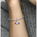 Charms Sterling Silber 925 Vampir Herz mit Flügeln, Vampir, Halloween Armband Anhänger
