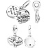 Charms Sterling Silber 925 Teddybär, Fuchs und Eichhörnchen 2in1, Freundschaftsarmband-Anhänger