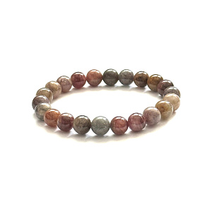 Spinell-Armband elastischer Naturstein, Kugel 8,5 - 9 mm /16 - 17 cm