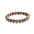 Spinell-Armband elastischer Naturstein, Kugel 8,5 - 9 mm /16 - 17 cm