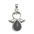 Obsidian Engel Schutzengel Anhänger Naturstein 3,5 x 2,5 mm, Rettungsstein