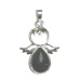 Obsidian Engel Schutzengel Anhänger Naturstein 3,5 x 2,5 mm, Rettungsstein