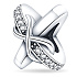 Sterling Silber 925 Infinity Perlenarmband Symbol