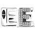 Sterling Silber 925 Alphabet Buchstabe E, Perle für Armband