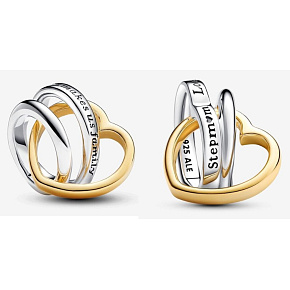 Charme Sterling Silber 925 Herz und Kreis - Liebe macht uns Familie, Perle auf Armband Familie