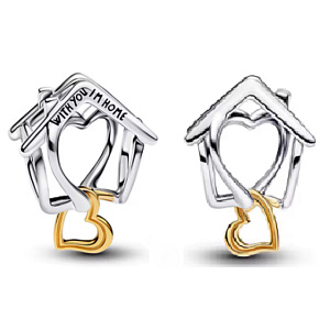 Charm With You I’m Home – symbol lásky a domova, korálek na náramek rodina