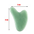 Chalcedon grün Gua Sha reduziert Falten, Schwellungen, verbessert die Elastizität der Haut 5 x 8 cm, Stein der Liebe, Freude