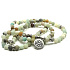 108 Mala Amazonit + Lotus Halskette Meditationsschmuck, Naturstein, Kugel 6 mm