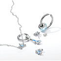 Charm Sterlingsilber 925 Luminozní Disney Aschenputtel Murano Glas, Perle für Armband Film
